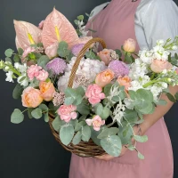 bouquet of pink Hydrangeas