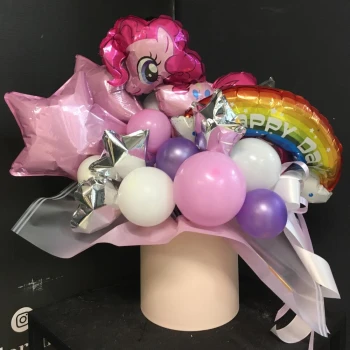 Bouquet of balloons in a 